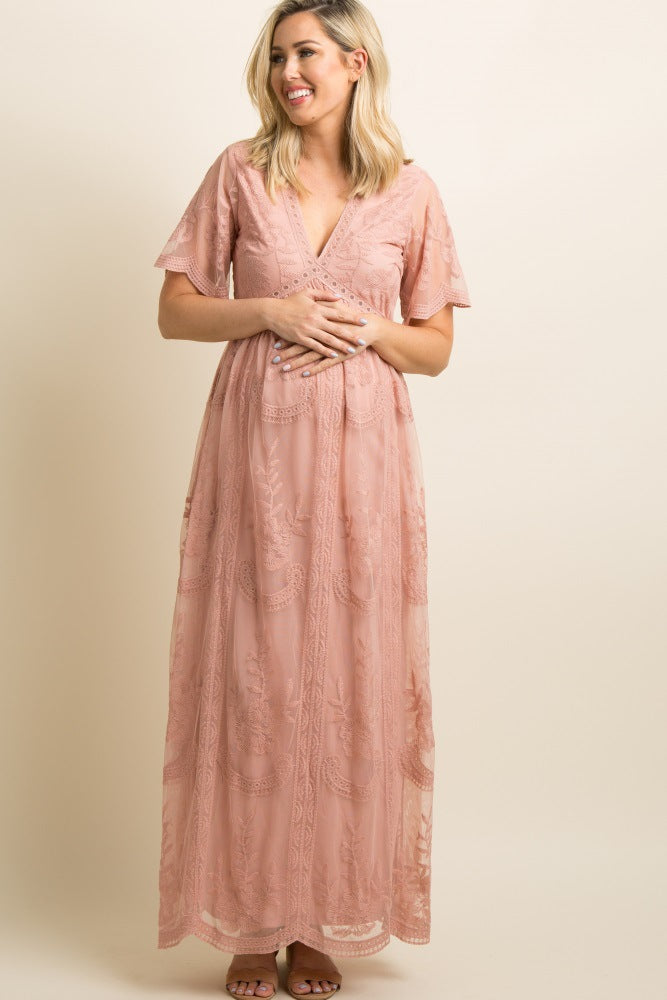 Lace Maternity Dress