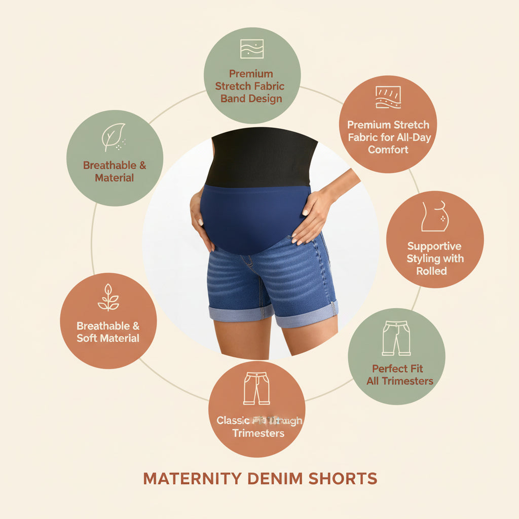 Maternity Denim Shorts