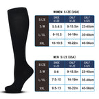 Solid Color Sports Compression Socks for Running and Nursing