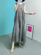Pleated Mermaid Long Dress