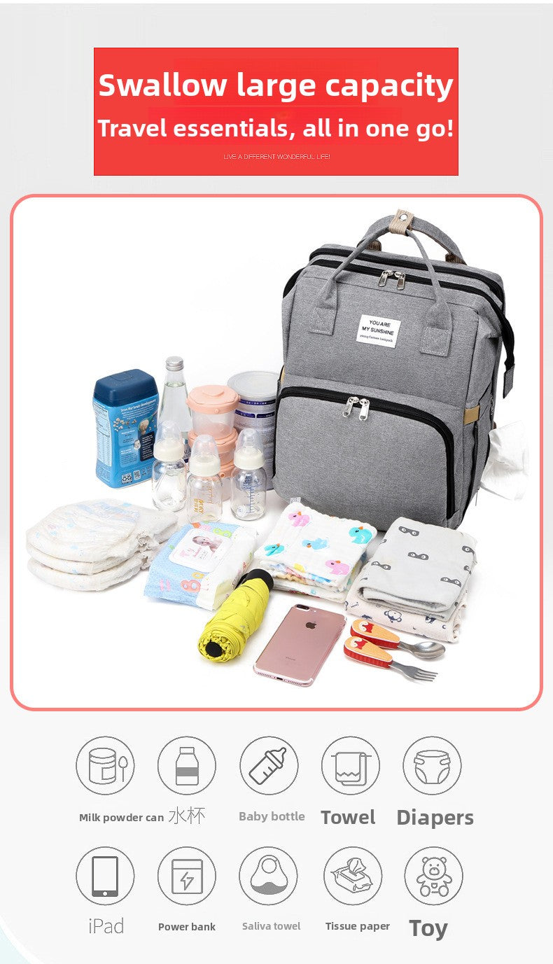 Fashion Foldable Baby Diaper Shoulder Bag