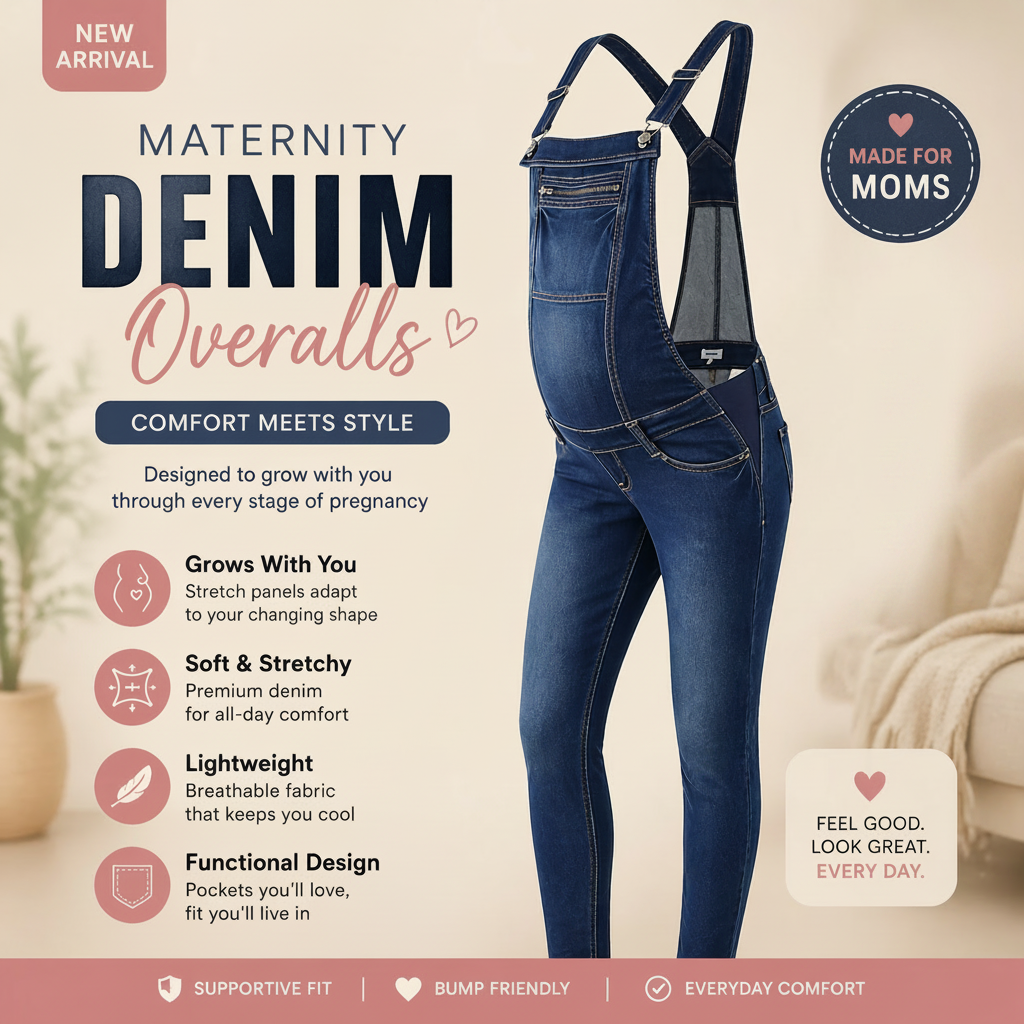 Maternity Jeans Overalls