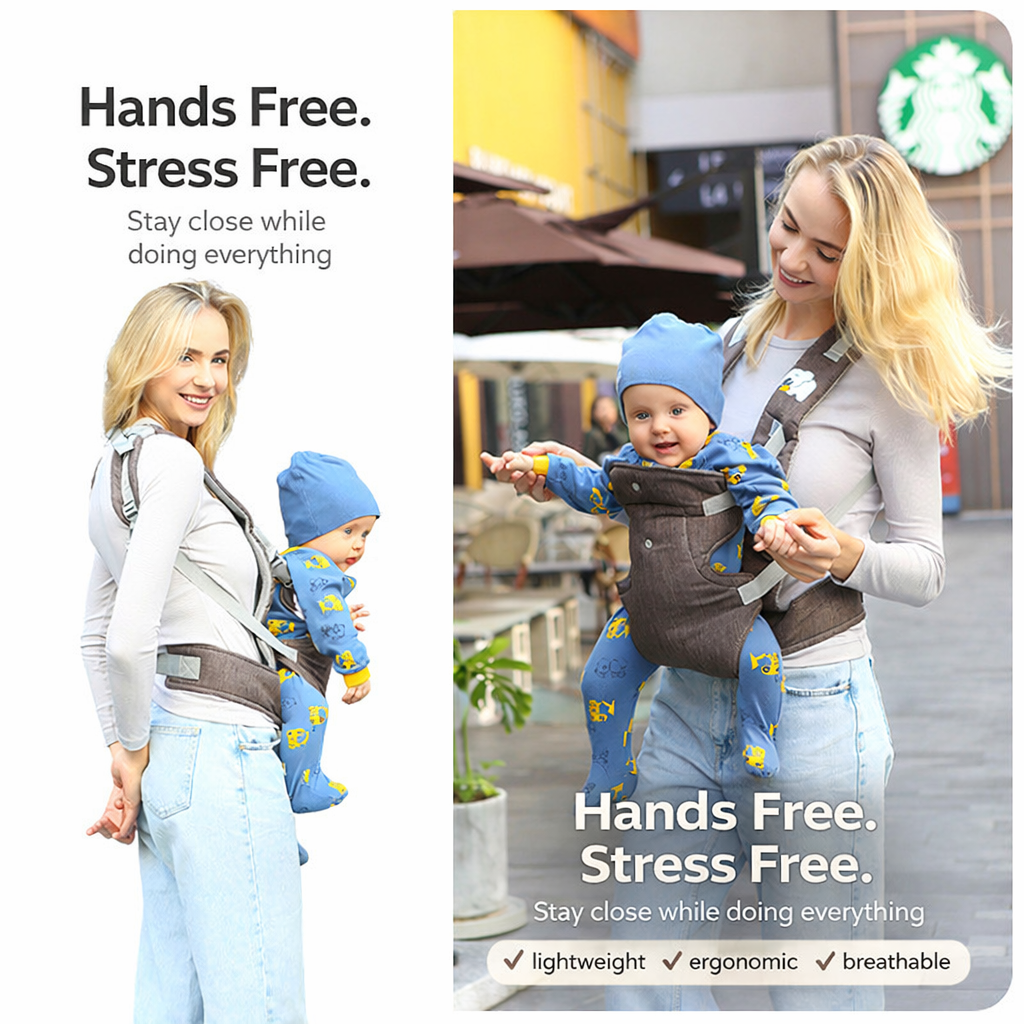 Adjustable Baby Travel Carrier 4-in-1