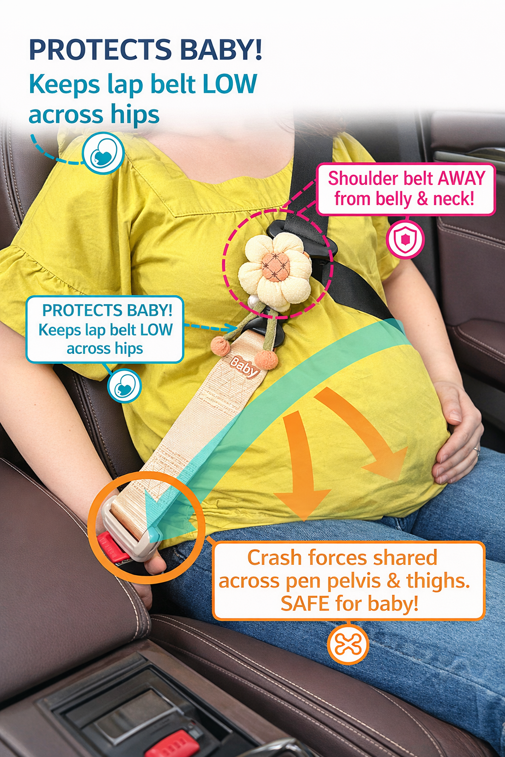 Pregnancy Seatbelt Holder