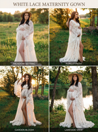 Maternity photography floor-length dress