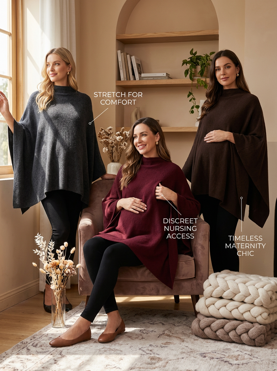 Womens Knitted Cape