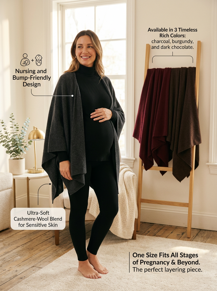 Womens Knitted Cape