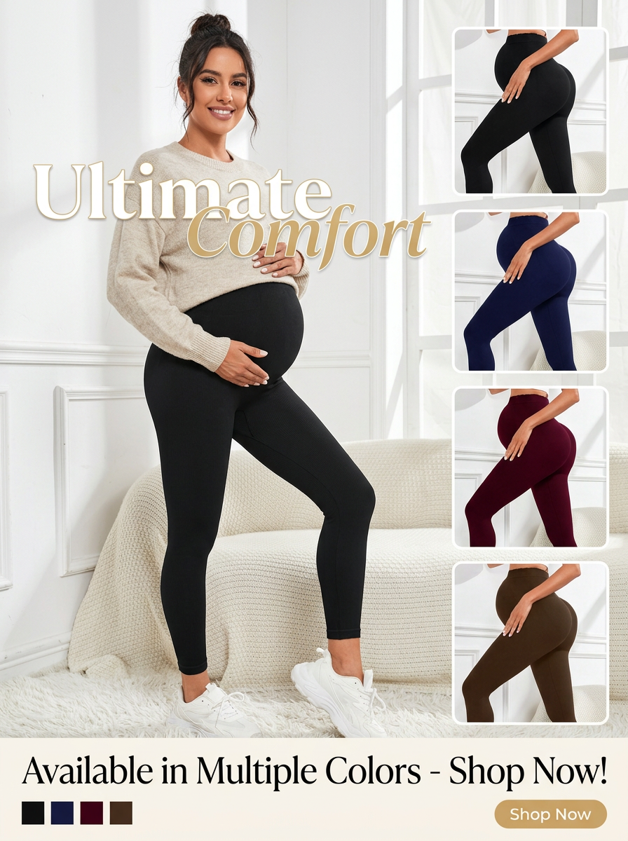Maternity Yoga Leggings Stretchy Breathable Long Pants