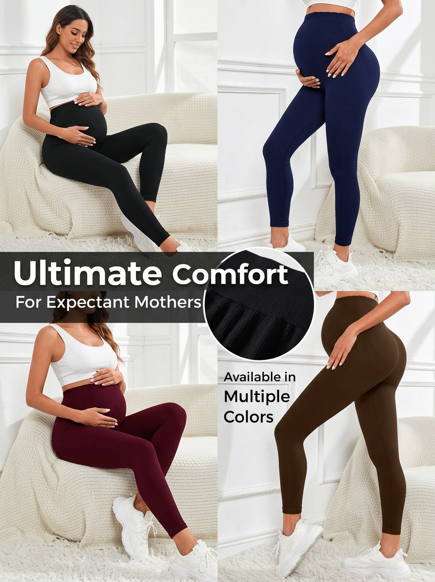 Maternity Yoga Leggings Stretchy Breathable Long Pants