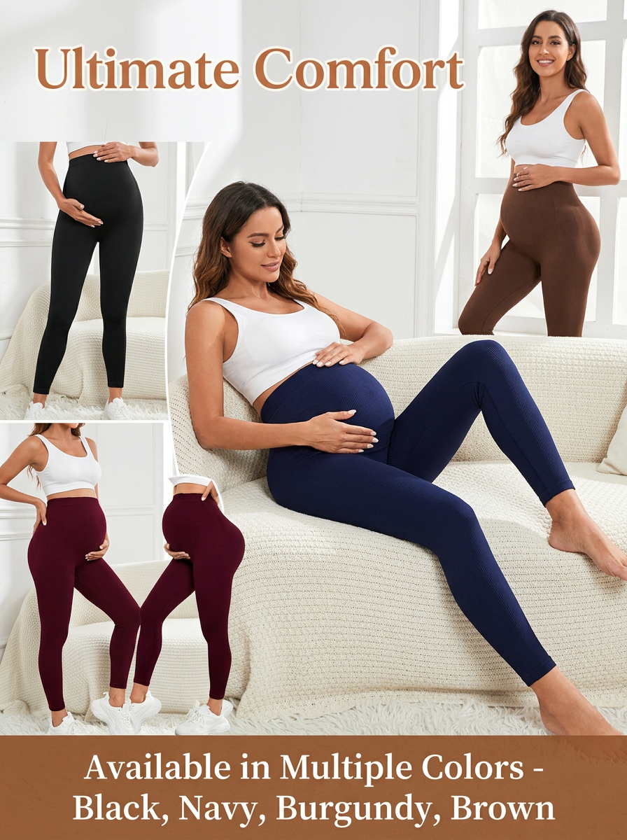 Maternity Yoga Leggings Stretchy Breathable Long Pants