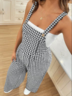 Plaid Maternity Overalls
